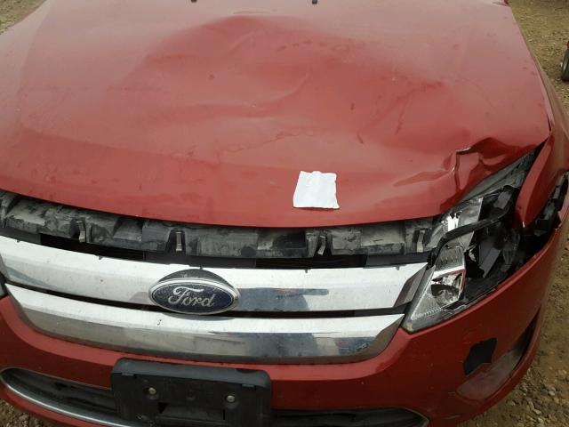 3FAHP0GA8AR228266 - 2010 FORD FUSION S MAROON photo 9