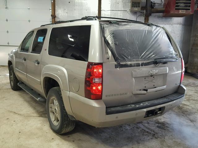 3GNFK16378G207978 - 2008 CHEVROLET SUBURBAN K TAN photo 3