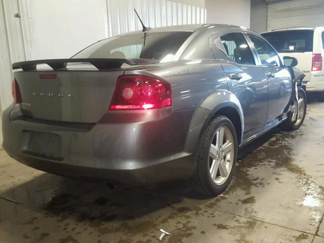 1C3CDZCBXCN121326 - 2012 DODGE AVENGER SX GRAY photo 4