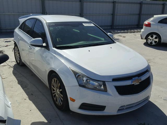 1G1PJ5SB5D7104528 - 2013 CHEVROLET CRUZE ECO WHITE photo 1