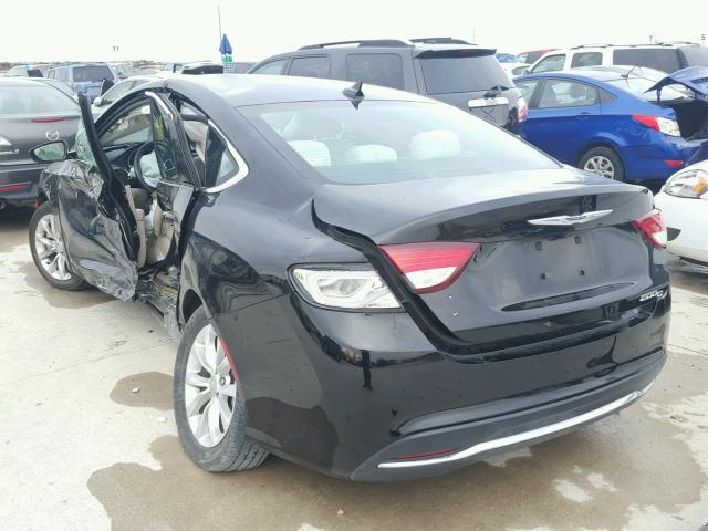 1C3CCCCB5FN538695 - 2015 CHRYSLER 200 C BLACK photo 3