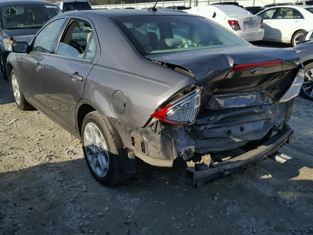 3FAHP0HAXBR312427 - 2011 FORD FUSION SE GRAY photo 3