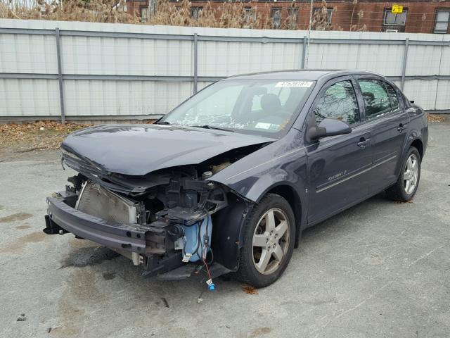 1G1AT58H697149674 - 2009 CHEVROLET COBALT LT BLUE photo 2