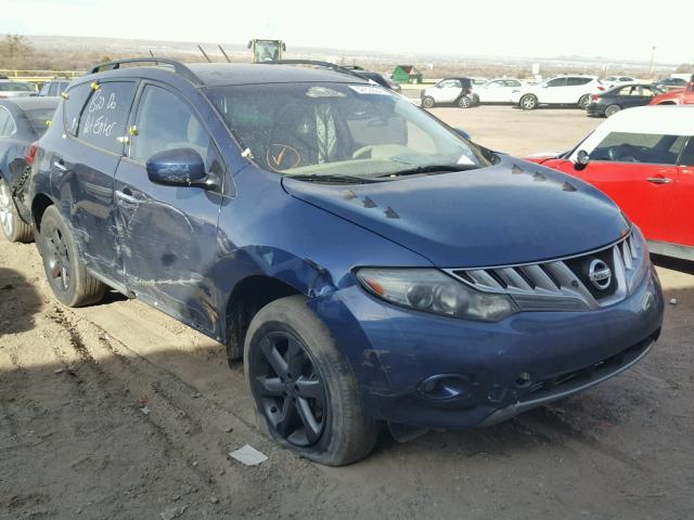 JN8AZ1MW4AW103861 - 2010 NISSAN MURANO S BLUE photo 1