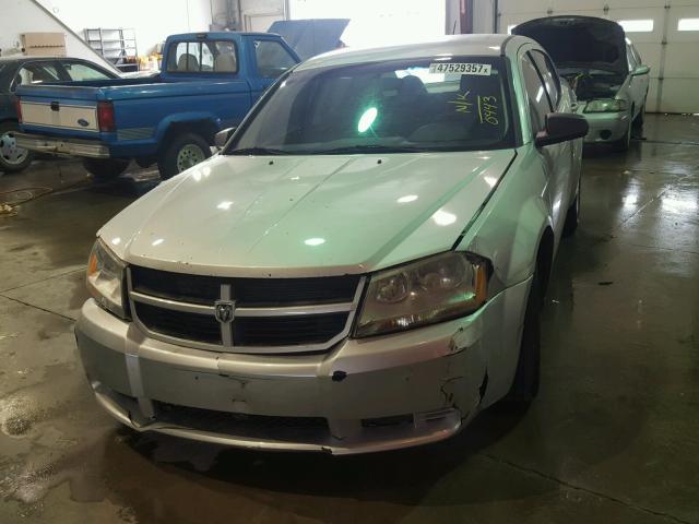 1B3LC46B49N500443 - 2009 DODGE AVENGER SE SILVER photo 2