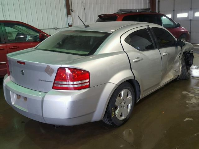 1B3LC46B49N500443 - 2009 DODGE AVENGER SE SILVER photo 4