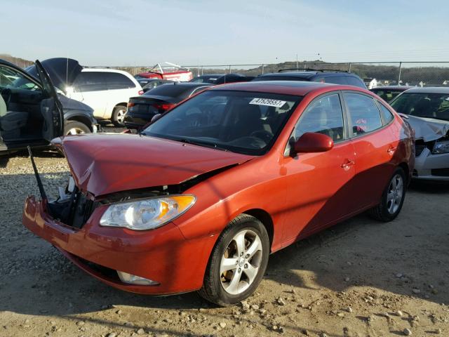 KMHDU4AD0AU921722 - 2010 HYUNDAI ELANTRA BL BURGUNDY photo 2