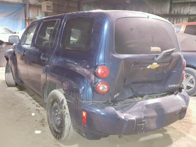 3GNCA13B09S640008 - 2009 CHEVROLET HHR LS BLUE photo 3