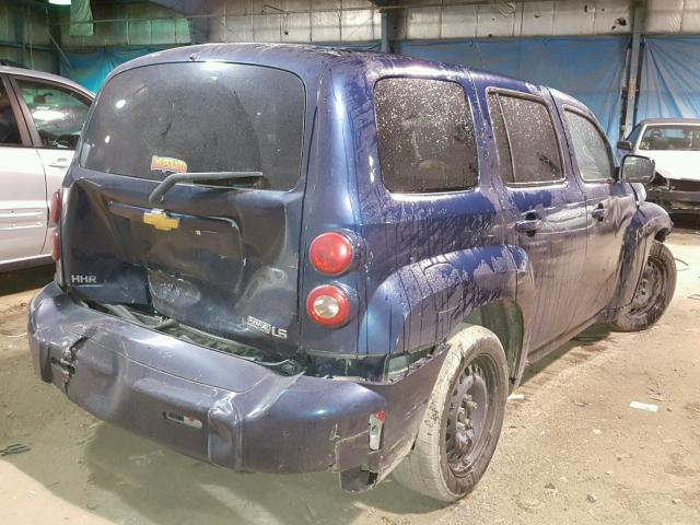 3GNCA13B09S640008 - 2009 CHEVROLET HHR LS BLUE photo 4