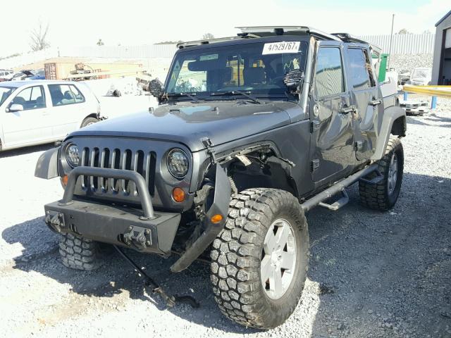 1J4BA3H19AL141602 - 2010 JEEP WRANGLER U GRAY photo 2