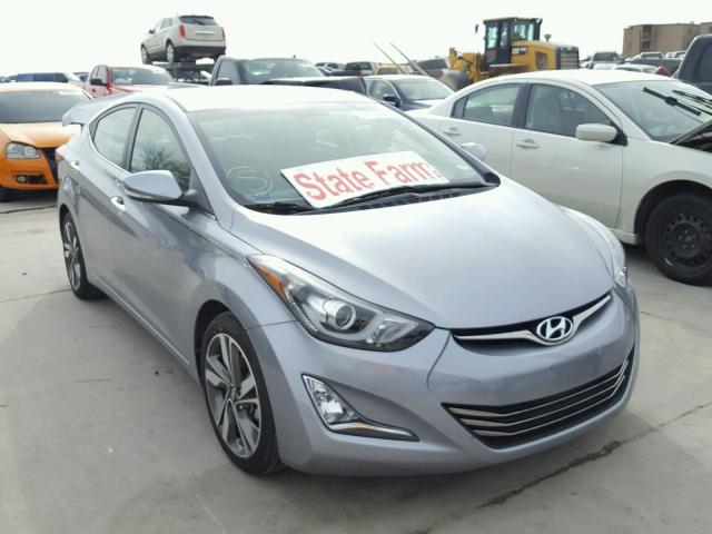 5NPDH4AE7FH619248 - 2015 HYUNDAI ELANTRA SE SILVER photo 1