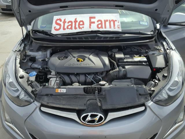 5NPDH4AE7FH619248 - 2015 HYUNDAI ELANTRA SE SILVER photo 7