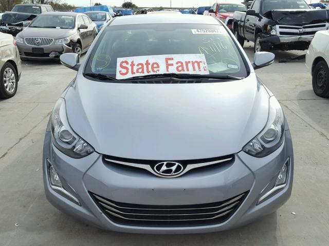 5NPDH4AE7FH619248 - 2015 HYUNDAI ELANTRA SE SILVER photo 9