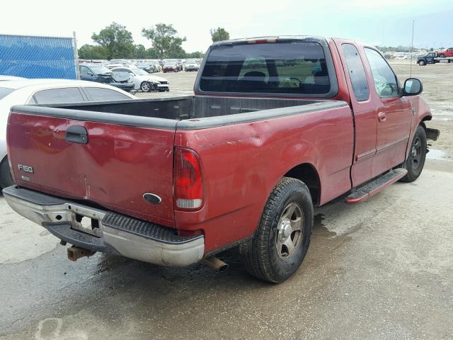 1FTRX17L51NA88203 - 2001 FORD F150 RED photo 4