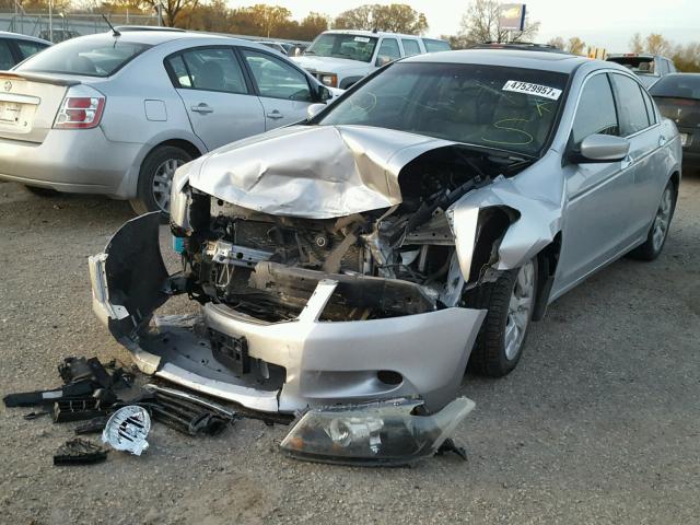 1HGCP36819A022220 - 2009 HONDA ACCORD EXL SILVER photo 2