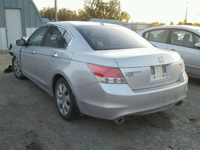 1HGCP36819A022220 - 2009 HONDA ACCORD EXL SILVER photo 3