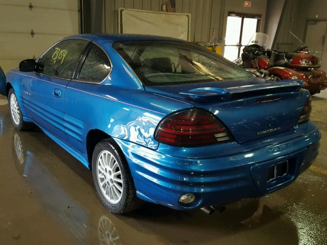 1G2NF12T9YM844046 - 2000 PONTIAC GRAND AM S BLUE photo 3