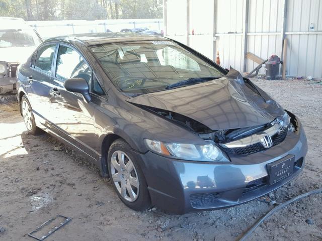 2HGFA16519H536711 - 2009 HONDA CIVIC LX GRAY photo 1