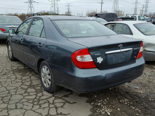 4T1BF30K32U512871 - 2002 TOYOTA CAMRY LE მწვანე ფოტო 3