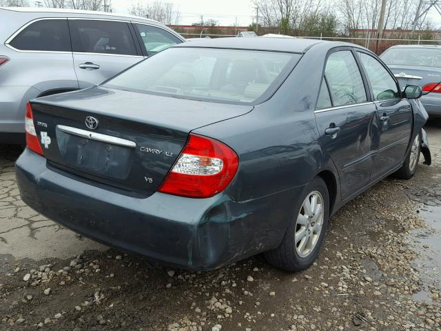 4T1BF30K32U512871 - 2002 TOYOTA CAMRY LE მწვანე ფოტო 4