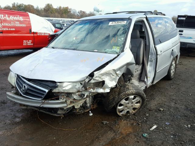 5FNRL18003B038312 - 2003 HONDA ODYSSEY EX SILVER photo 2