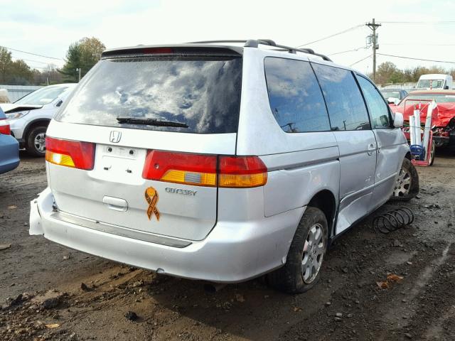 5FNRL18003B038312 - 2003 HONDA ODYSSEY EX SILVER photo 4