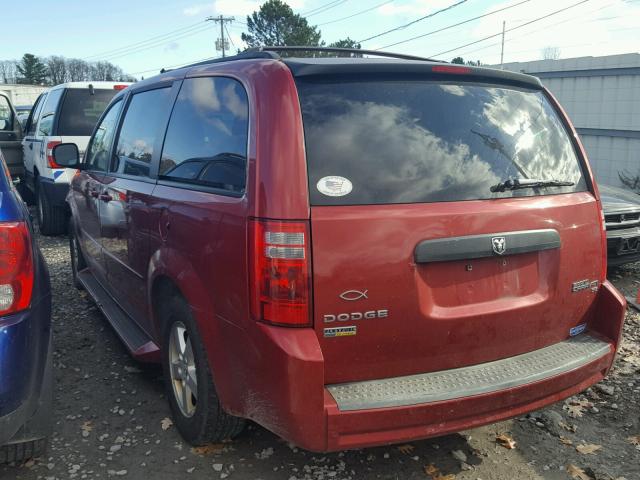 2D4RN4DE2AR114419 - 2010 DODGE GRAND CARA RED photo 3