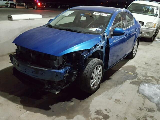JM1BL1V85C1661364 - 2012 MAZDA 3 I BLUE photo 2