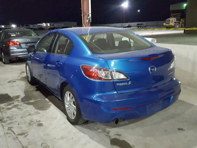JM1BL1V85C1661364 - 2012 MAZDA 3 I BLUE photo 3