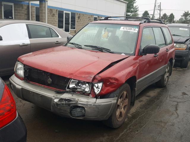 JF1SF6557XH711341 - 1999 SUBARU FORESTER S RED photo 2