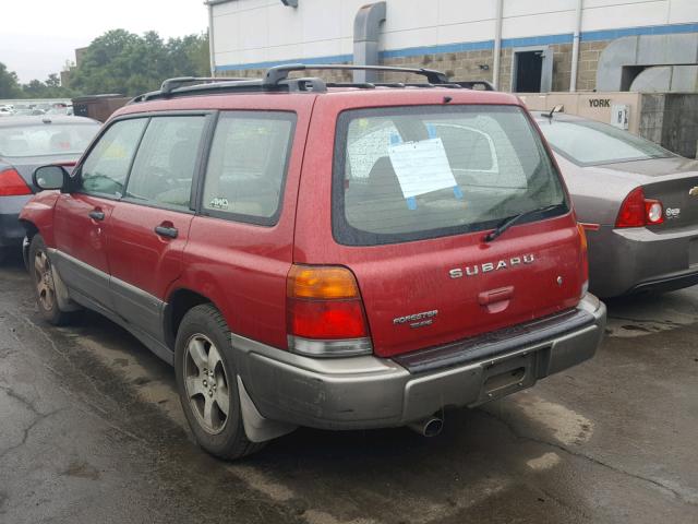 JF1SF6557XH711341 - 1999 SUBARU FORESTER S RED photo 3