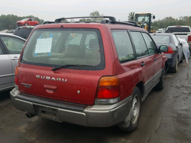 JF1SF6557XH711341 - 1999 SUBARU FORESTER S RED photo 4
