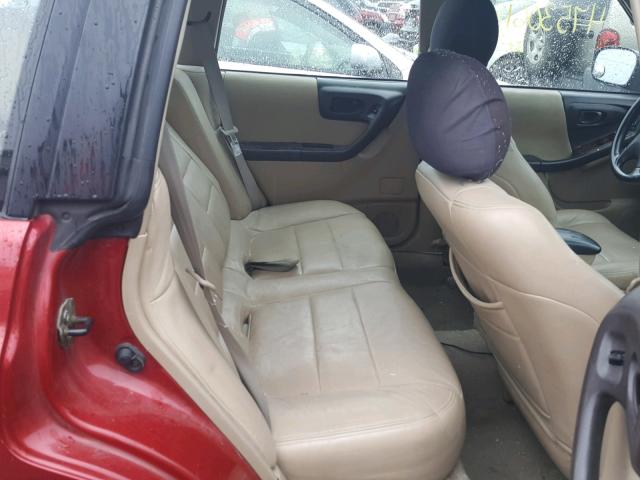JF1SF6557XH711341 - 1999 SUBARU FORESTER S RED photo 6