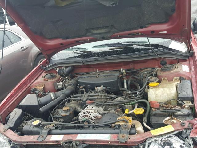 JF1SF6557XH711341 - 1999 SUBARU FORESTER S RED photo 7