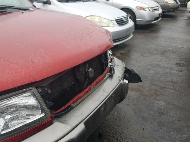 JF1SF6557XH711341 - 1999 SUBARU FORESTER S RED photo 9