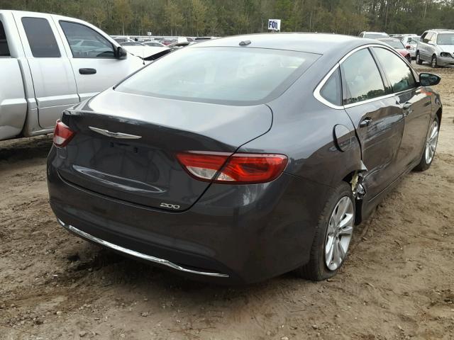 1C3CCCAB4GN150748 - 2016 CHRYSLER 200 LIMITE GRAY photo 4