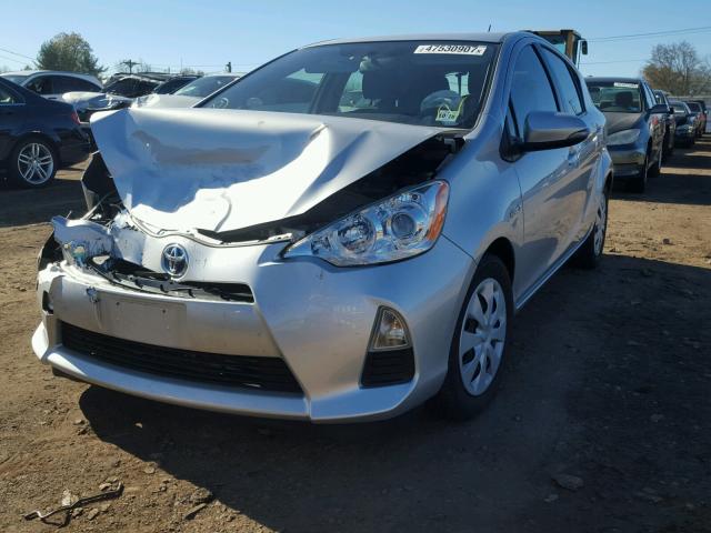 JTDKDTB39D1551565 - 2013 TOYOTA PRIUS C SILVER photo 2