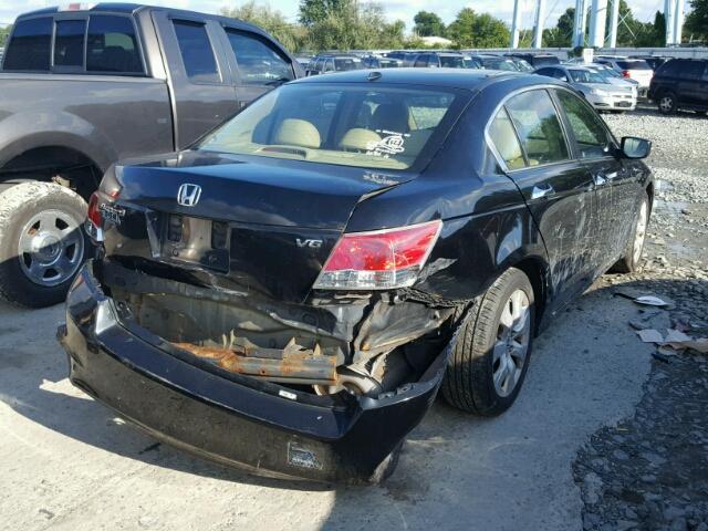 1HGCP36829A035297 - 2009 HONDA ACCORD EXL BLACK photo 4