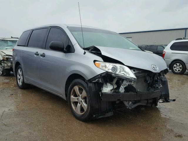 5TDZK3DC5DS332848 - 2013 TOYOTA SIENNA BAS SILVER photo 1