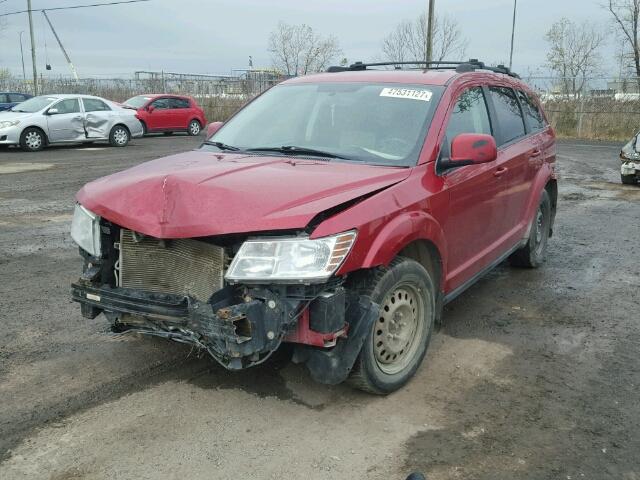 3D4GG57B19T514487 - 2009 DODGE JOURNEY SX RED photo 2