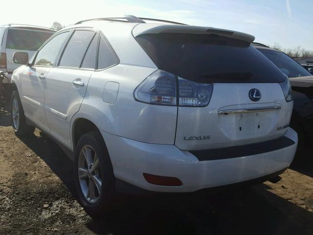 JTJHW31U782856137 - 2008 LEXUS RX 400H WHITE photo 3