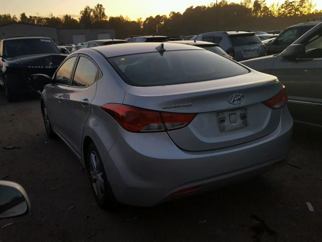 KMHDH4AE1CU326233 - 2012 HYUNDAI ELANTRA GL SILVER photo 3