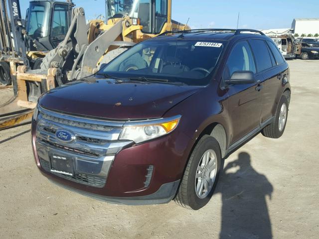 2FMDK3GC9BBA97449 - 2011 FORD EDGE SE MAROON photo 2