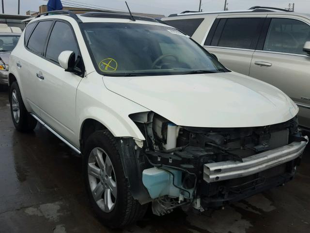 JN8AZ08T26W423570 - 2006 NISSAN MURANO WHITE photo 1