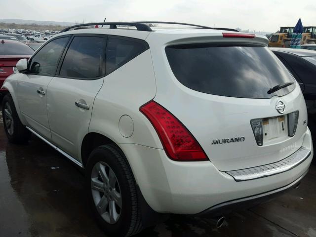 JN8AZ08T26W423570 - 2006 NISSAN MURANO WHITE photo 3