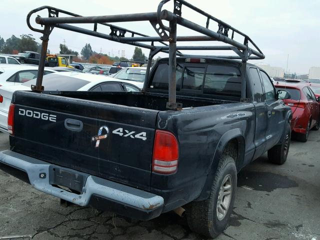 1B7GG32N12S649768 - 2002 DODGE DAKOTA SPO BLACK photo 4