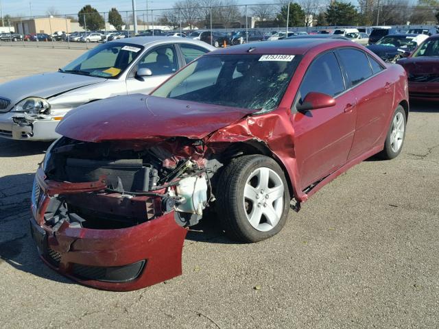 1G2ZA5EB2A4143543 - 2010 PONTIAC G6 BURGUNDY photo 2