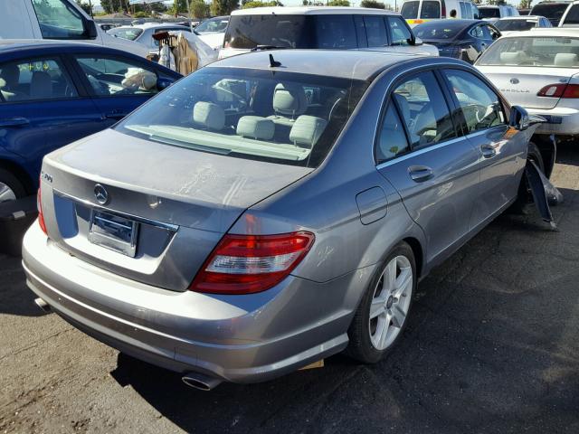 WDDGF5EB1BR179917 - 2011 MERCEDES-BENZ C 300 SILVER photo 4