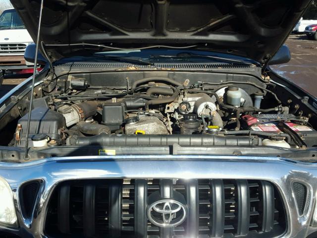 5TEWM72N64Z337522 - 2004 TOYOTA TACOMA XTR BLACK photo 7