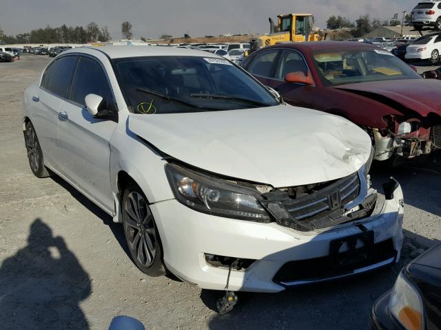 1HGCR2F53EA008212 - 2014 HONDA ACCORD SPO WHITE photo 1